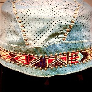 Vintage Leather Motorcycle Cap